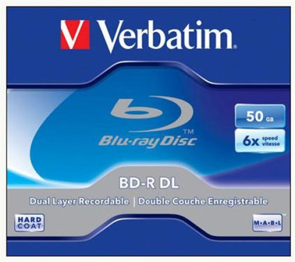 Verbatim BD-R BluRay lemez DL 6x normál tok kétrétegű 50GB