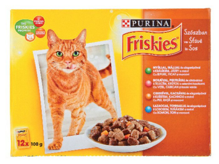 Friskies alutasakos macskaeledel multipack