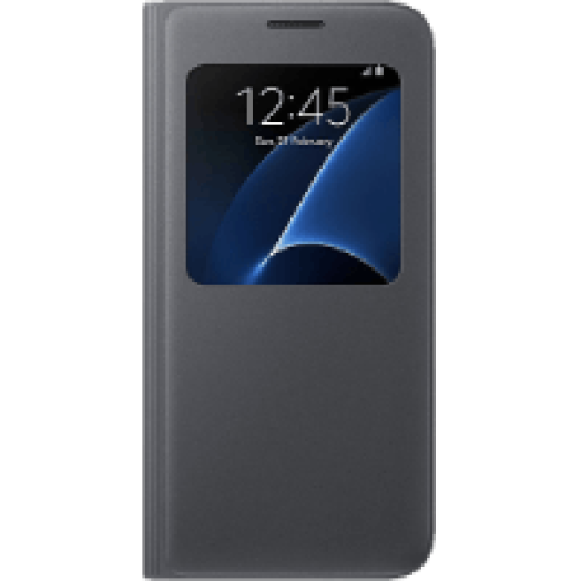 Galaxy S7 s-view cover tok fekete