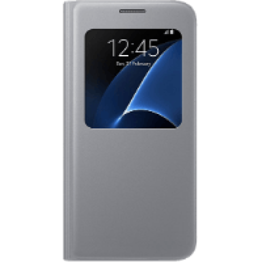 Galaxy S7 s-view cover tok ezüst