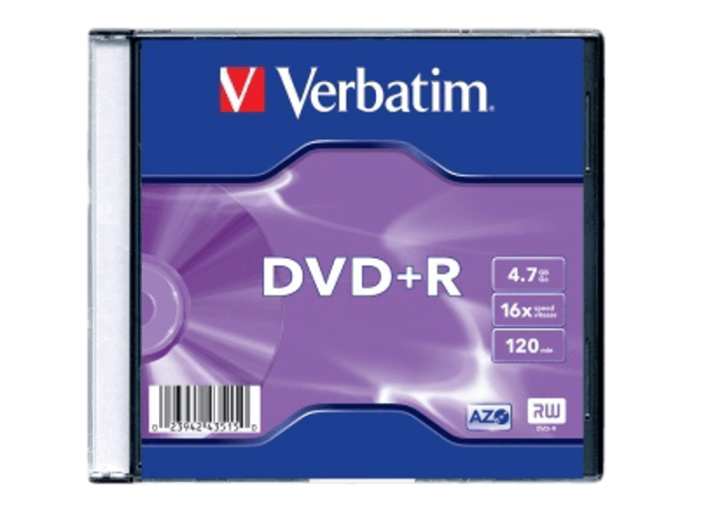 DVD+R lemez 4,7 GB 16x, vékony tok AZO