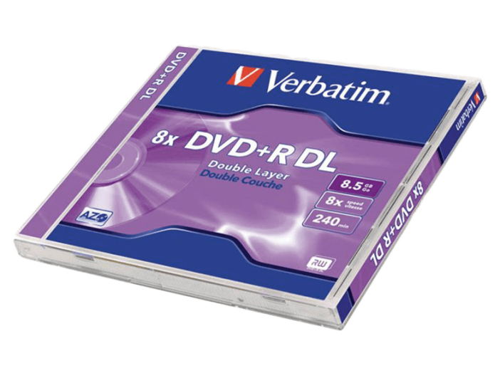 DVD+R Double Layer kétrétegű lemez, normál tokban