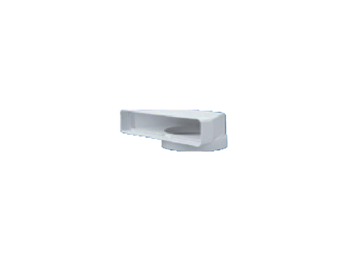 TP-1050 90°-os cső-lapos csatorna átalakító, 125 mm