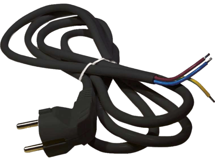 S18315 FLEXO3X1,0 H05VV-F 5m fekete szerelt kábel