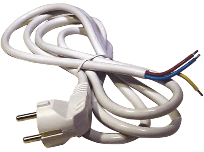 S14315 FLEXO 3X1,0 H05VV-F 5m fehér szerelt kábel
