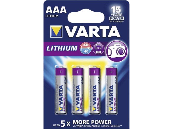 Professional lítium mikroceruza elem (4xAAA)