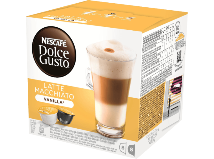vanília ízű Latte Macchiato kávékapszula, 8/8 db