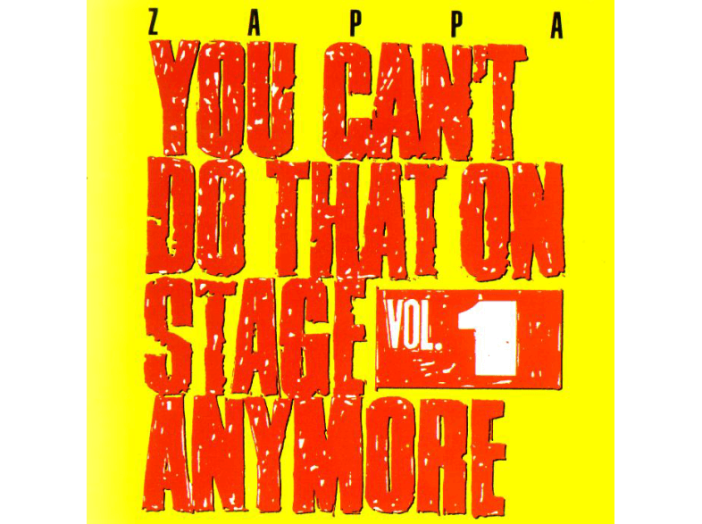 You Can't Do That On Stage Anymore Vol. 1 CD