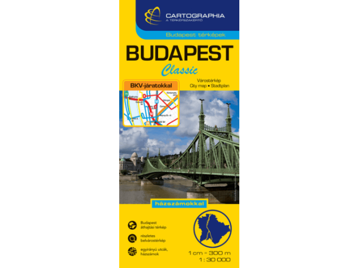 Budapest Classic térkép, 1 : 30000