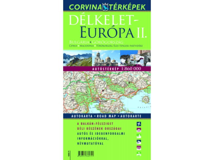 Délkelet-Európa II. autóstérképe, 1:860000