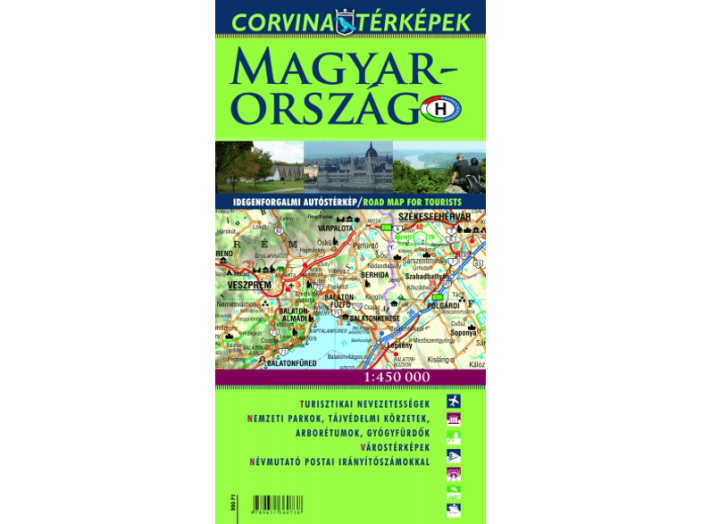Magyarország idegenforgalmi autóstérképe, 1:450000