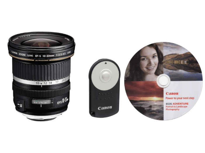 EF-S 10-22 mm + RC-6 + DVD KIT