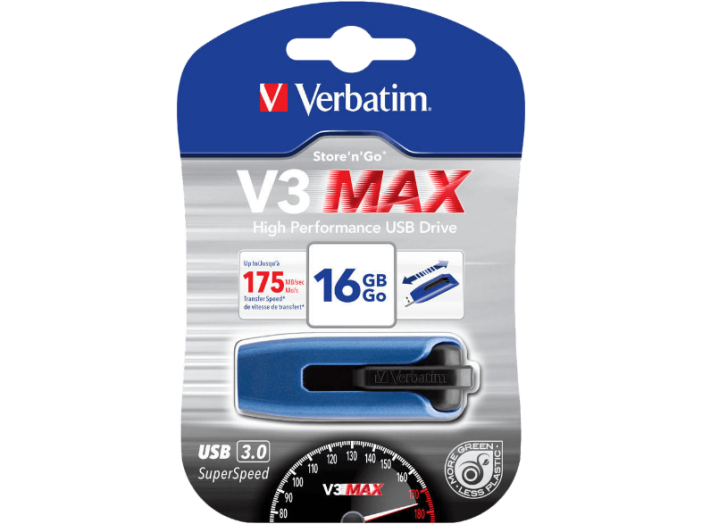 V3 Max 16 GB USB 3.0 pendrive kék-fekete