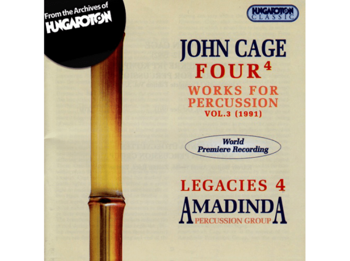 Legacies 4: Works for Percussion - Four4 CD