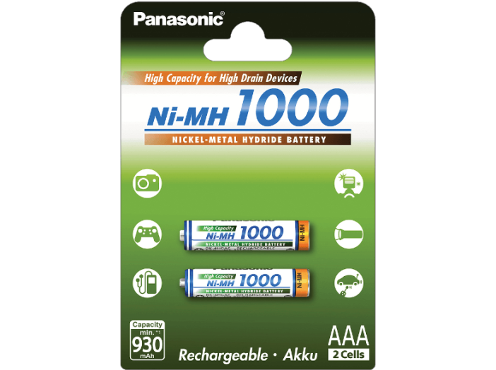 BK-4HGAE/2BE 2db 1000mAh AAA akkumulátor