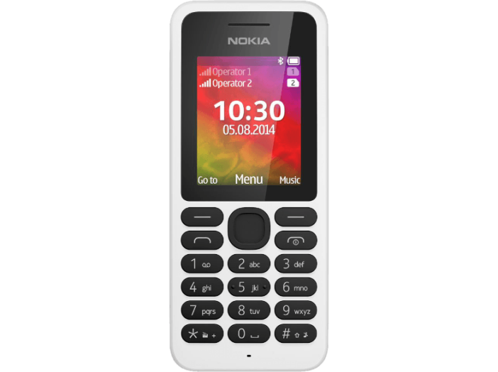 Nokia 130 DS fehér kártyafüggetlen mobiltelefon