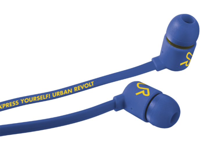 Duga vezetékes headset/fülhallgató kék
