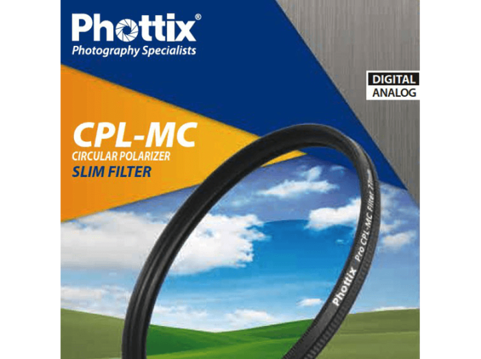 CPL-MC 55 mm cirkulár polár szűrő, vékony