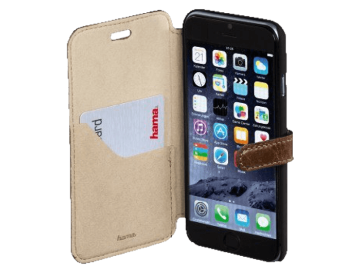 iPhone 6 Prime Line barna bőr tok