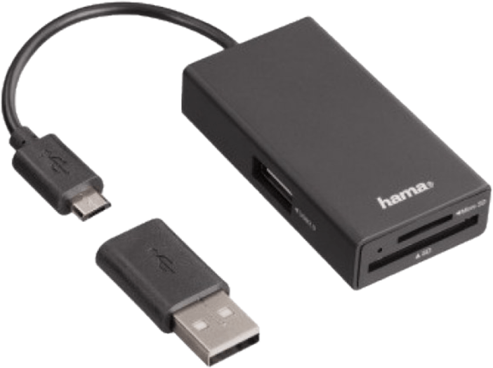 Kártyaolvasó/USB hub/OTG adapter (54141)