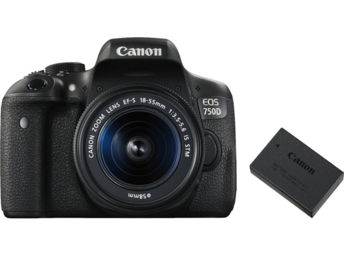 EOS 750D + 15-55 mm IS + LP-E17 Kit