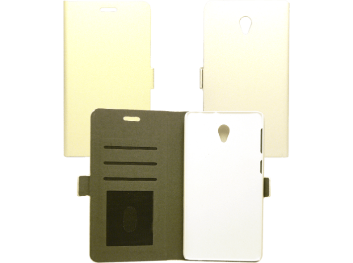 Lenovo S860 book cover+névjegytartó tok fehér