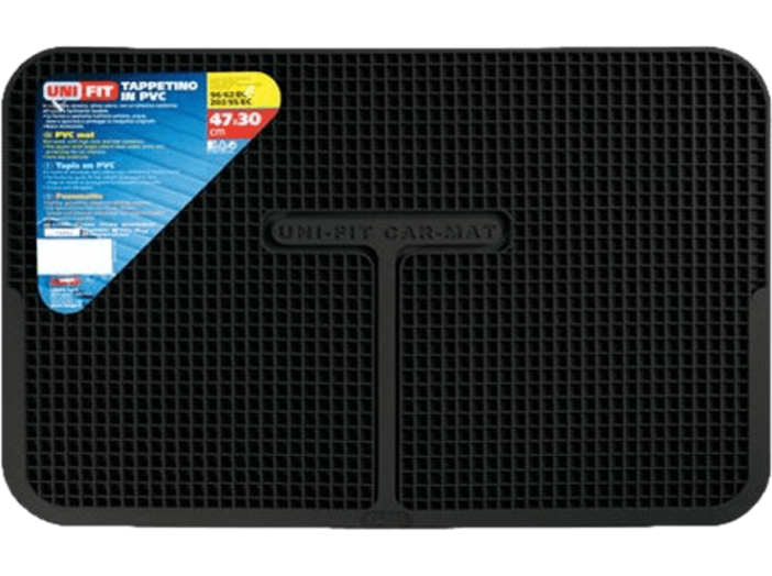 Gumitálca UNIFIT, fekete, 47x30 cm, PVC