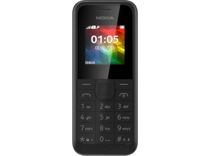 105 SS fekete kártyafüggetlen mobiltelefon