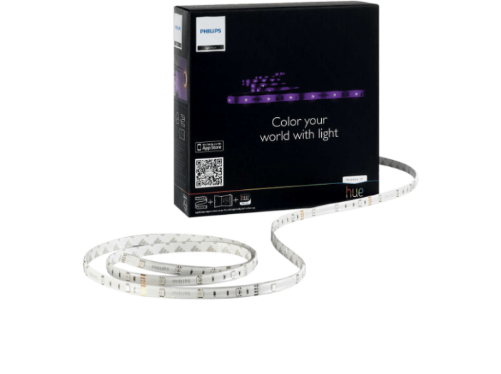Hue Lightstrips alkalmazásvezérelt LED szalag, okoskészülékkkel szabályozható és rendszerbe köthető