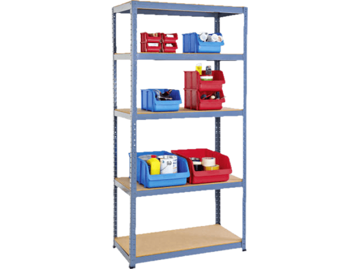 Biloxxi nagy teherbírású fémpolc 180x90x45, 265 kg/polc
