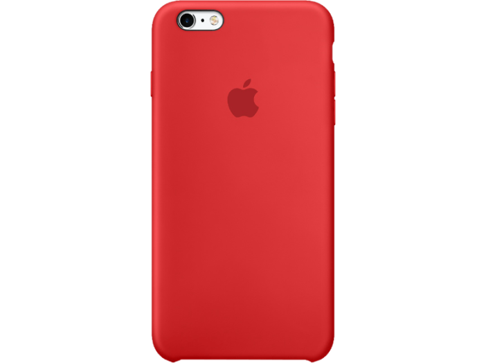 iPhone 6S Plus szilikon tok piros (MKXM2)