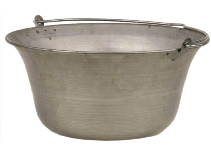 71004 Vas bogrács, 22 l