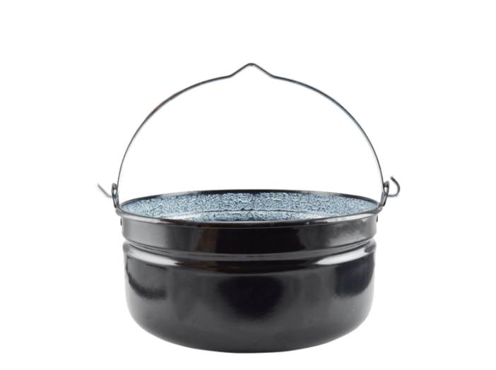 71085 Zománcozott halfőző bogrács, 14 l