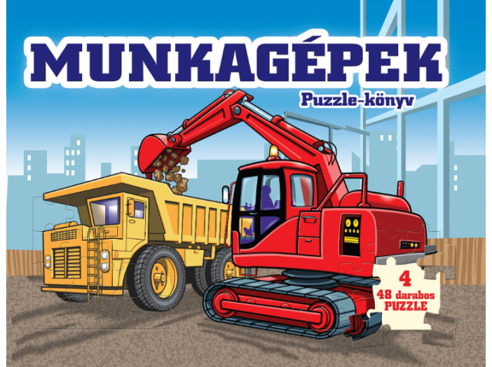 Munkagépek - Puzzle könyv