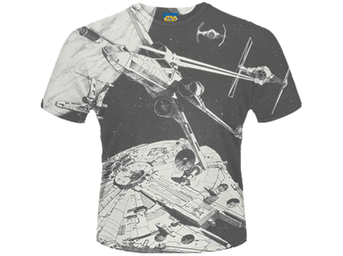 Star Wars - Space Battle (Dye Sub) T-Shirt L