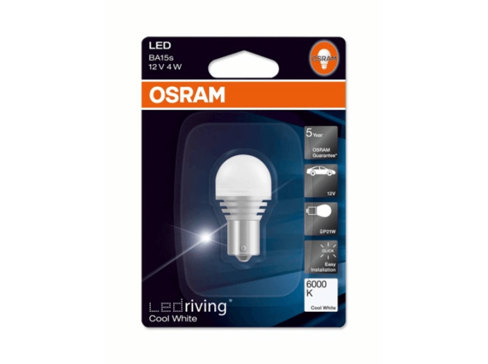 LEDRIVING 7556CW P21W LED SEGÉDIZZÓ 4W 12V 6000 KELVIN SZÍNHŐMÉRSÉKLET