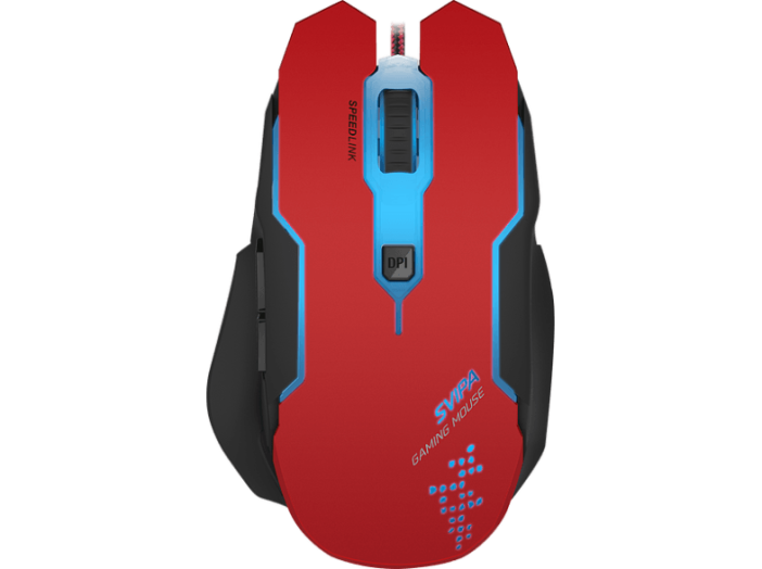 Svipa fekete/piros gaming egér (SL-680000-BKRD)