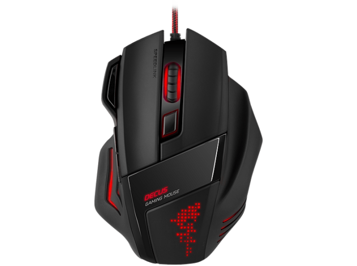Decus fekete limitált gaming egér (SL-6397-BKBK)