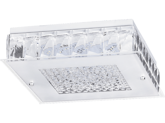 2450 Josephine, mennyezeti lámpa, LED 12W, fehér/ átlátszó