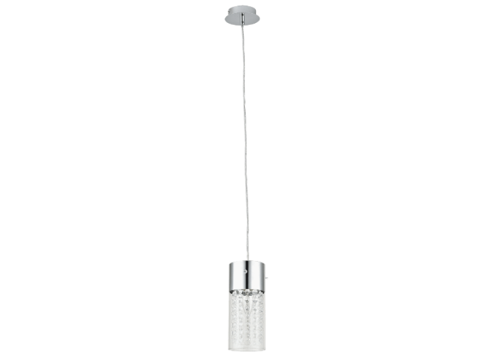 6446 Waterfall, függeszték, E14 1x MAX 40W, króm/ áttetsző