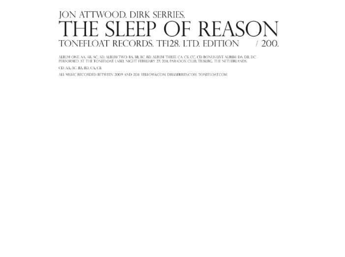 The Sleep of Reason (Limited Edition) LP+CD