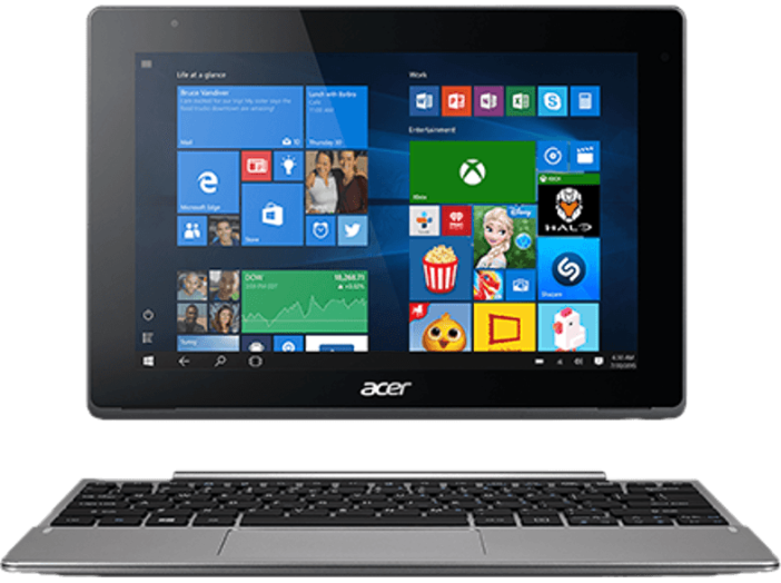 Aspire Switch 10 V 2in1 eszköz NT.G63EU.001 (10,1" Full HD IPS/Intel Atom/64GB + 500GB/Windows 10)