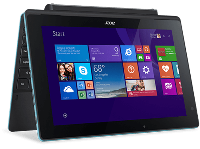 Aspire Switch 10 E kék 2in1 eszköz NT.G0NEU.003 (10,1"/Atom/2GB/500+64GB/Windows 10)