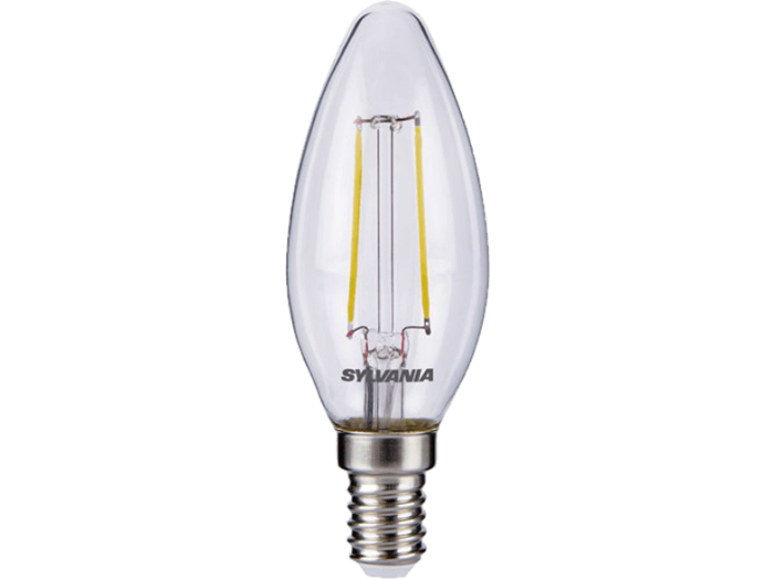 TOLEDO Retro LED gyertya 2,5W E14 250LM átlátszó