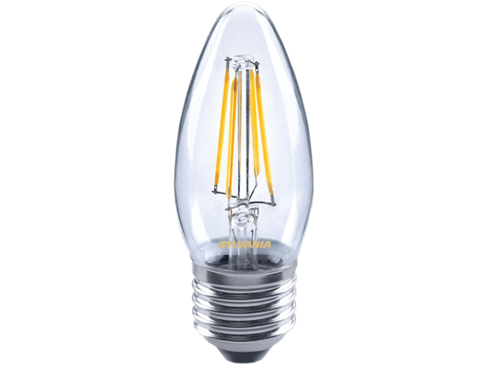 TOLEDO Retro LED gyertya 4W E27 420LM átlátszó