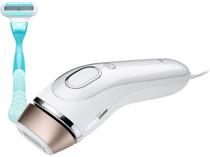 SILK-EXPERT BD5001 villanófényes szőrtelenítő + Gillette Venus borotva