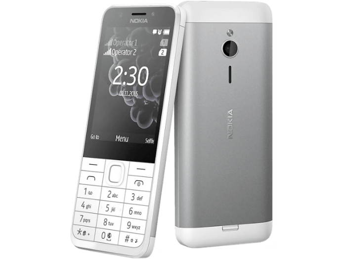 230 DS silver kártyafüggetlen mobiltelefon