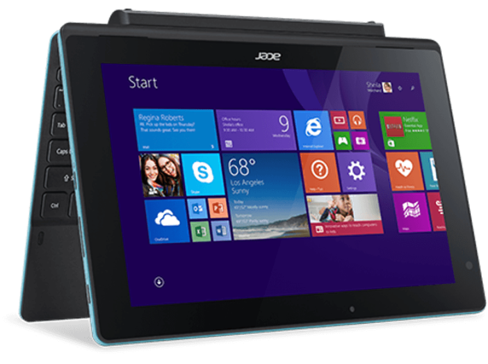 Aspire Switch 10 E 2in1 eszköz kék NT.G0MEU.003 (10,1" IPS/Intel Atom/64GB eMMC/Windows 10)