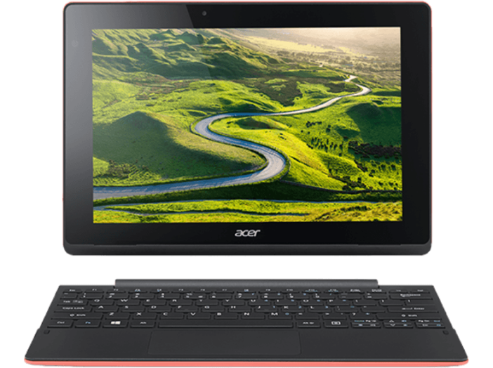Aspire Switch 10 E 2in1 eszköz piros NT.G0PEU.004 (10,1" IPS/Intel Atom/64GB eMMC/Windows 10)