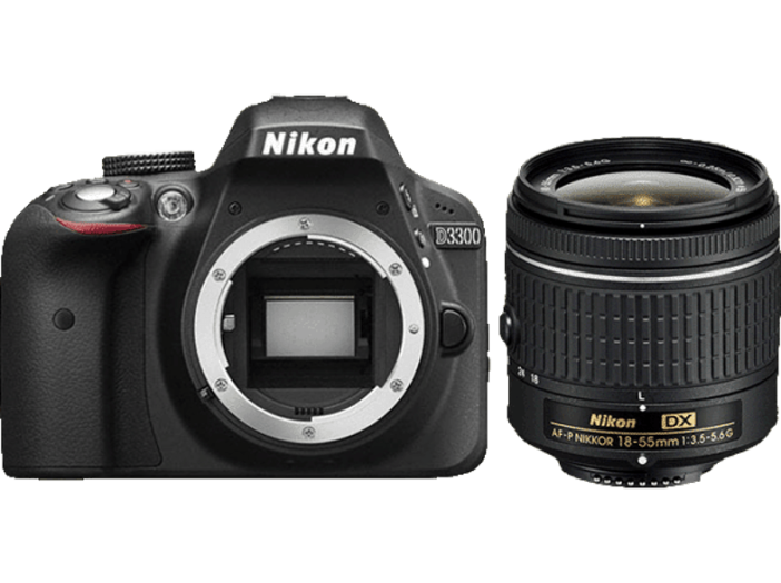 D3300 + AF-P 18-55 VR Kit fekete
